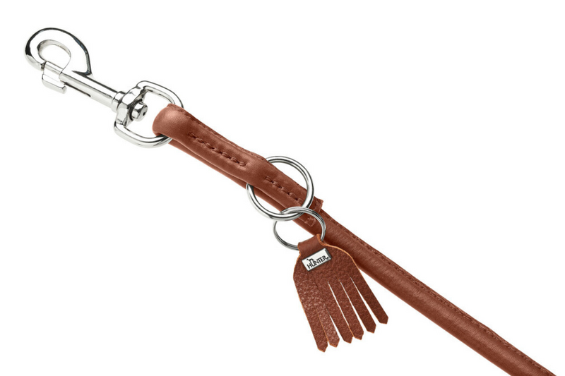 MÜNCHEN Round&Soft PETIT adjustable leash - cognac