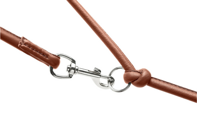 MÜNCHEN Round&Soft PETIT adjustable leash - cognac