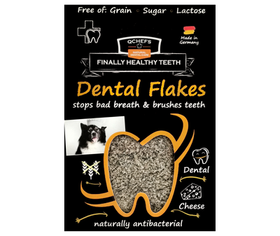 Dental licking flakes