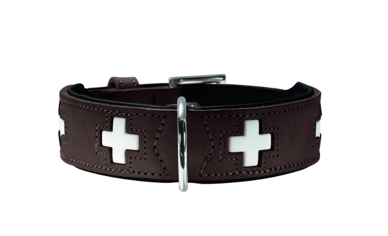 SWISS collar - brown