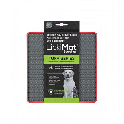 LickiMat SOOTHER TUFF licking mat - red