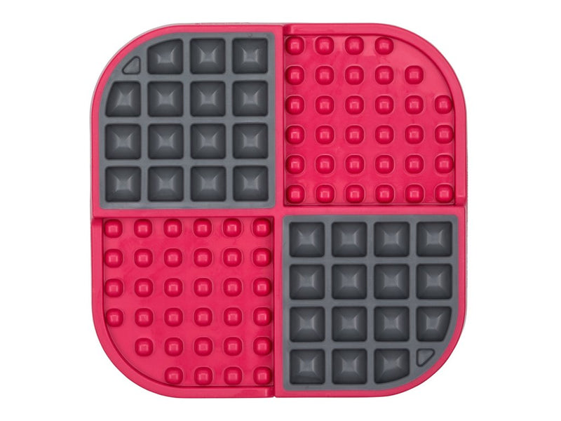 LickiMat SLOMO slow-feeding mat - red