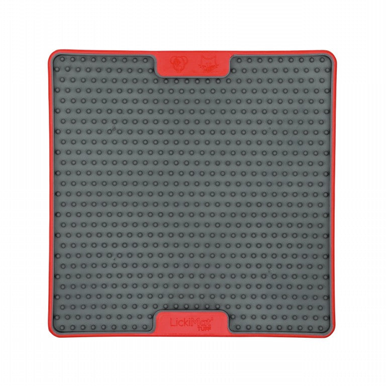 LickiMat SOOTHER TUFF licking mat - red