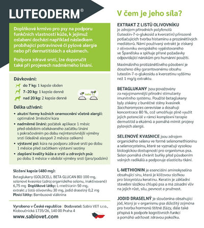 LUTEODERM - for a sooth skin and healthy coat