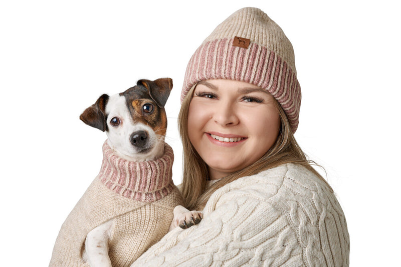 ODENSE sweater and cap - cream