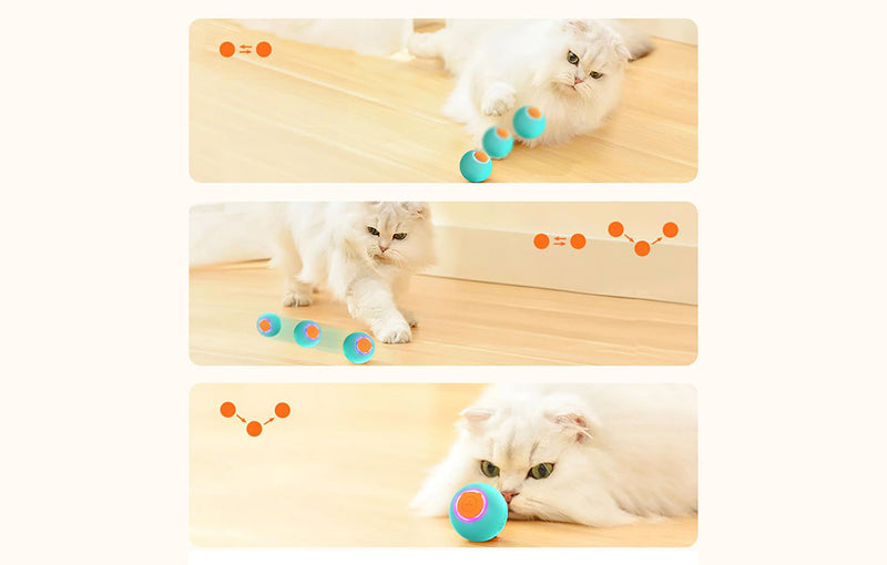 Rojeco Interactive Cat Ball - Green