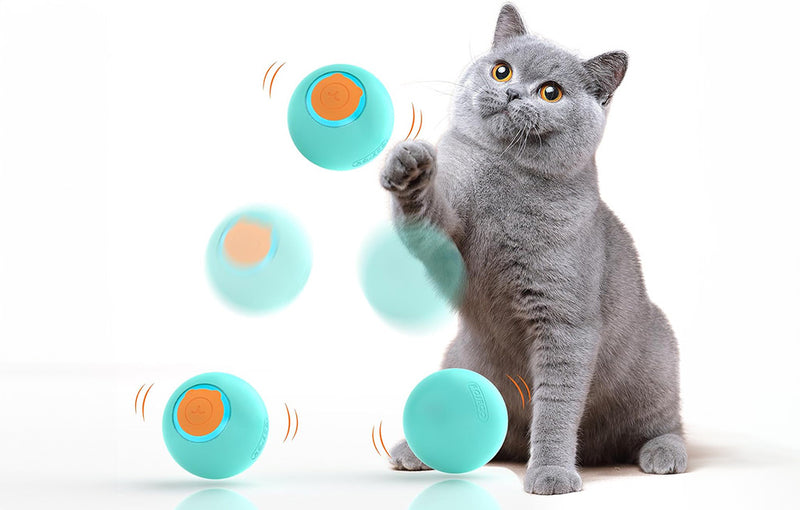 Rojeco Interactive Cat Ball - Green