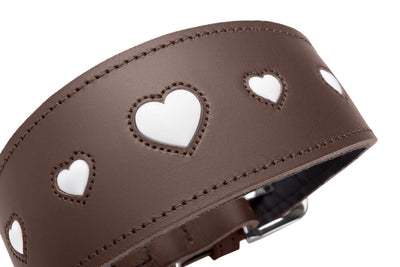 LOVE obojok pre chrtov - hnedá