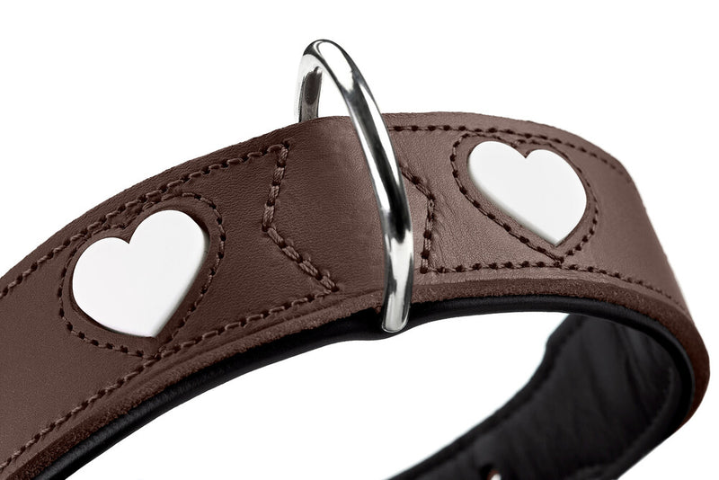 LOVE obojok - hnedá