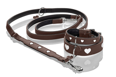 LOVE nastaviteľné vodítko - hnedá