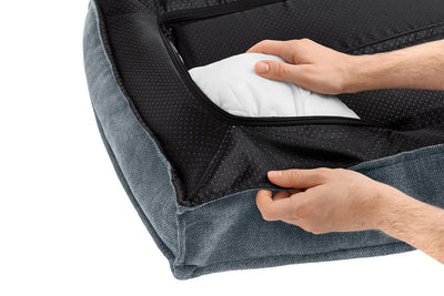 MELUN ortopedická matrac - sivomodrá