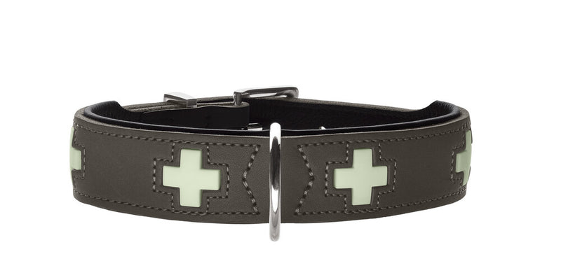 SWISS GLOW collar - dark gray