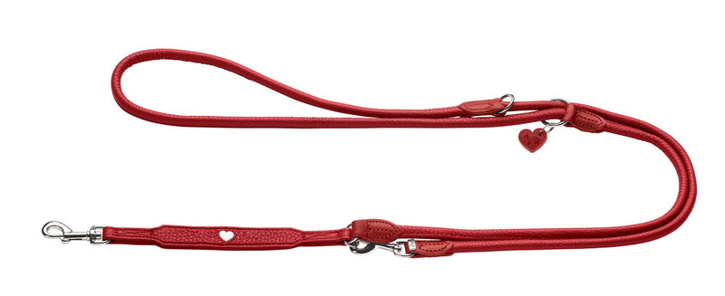 LOVE ROUND&SOFT adjustable leash - red