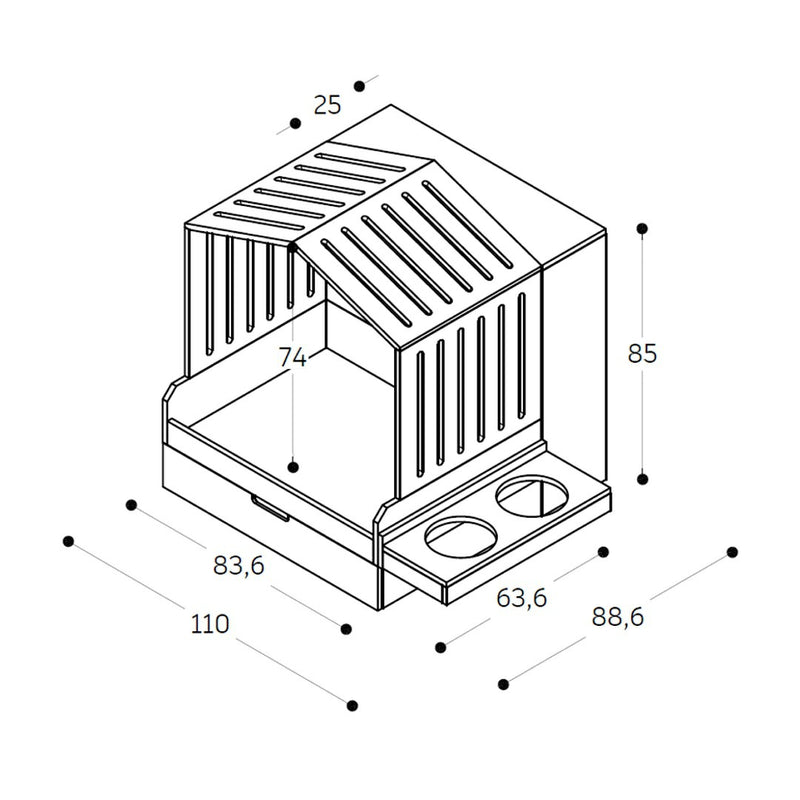 Wooden dog house - M