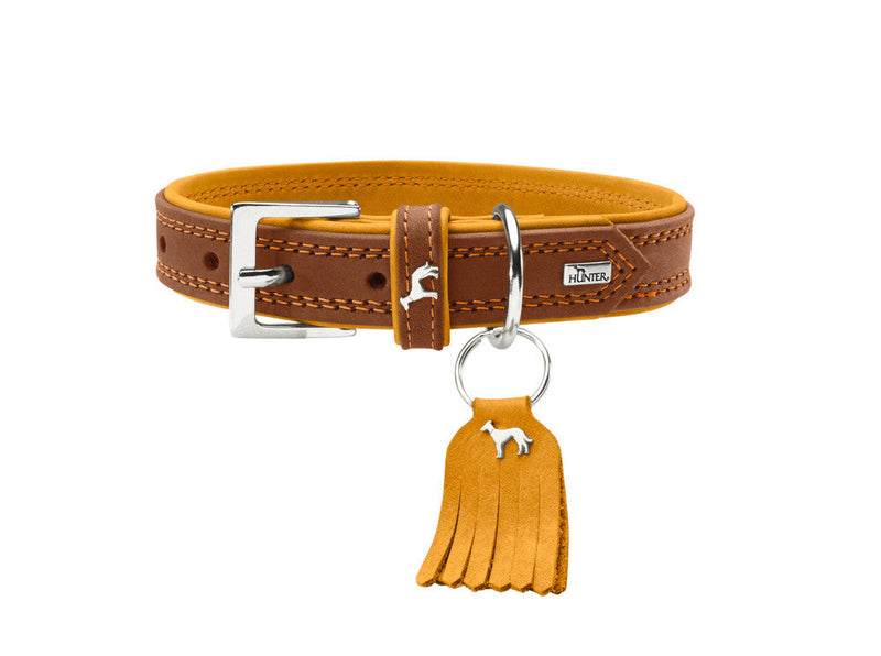 LUCCA collar - brown/mustard