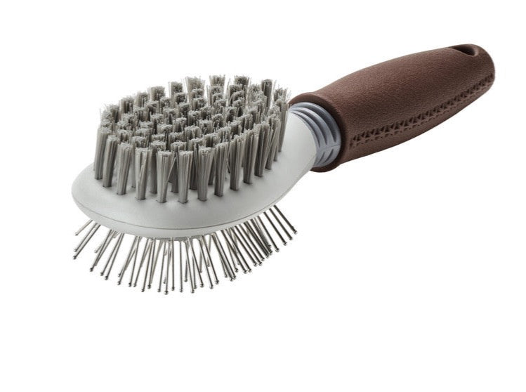 SPA double-sided brush - wire/bristles - L