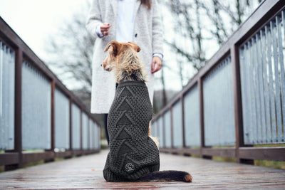 MALMÖ dog sweater - anthracite