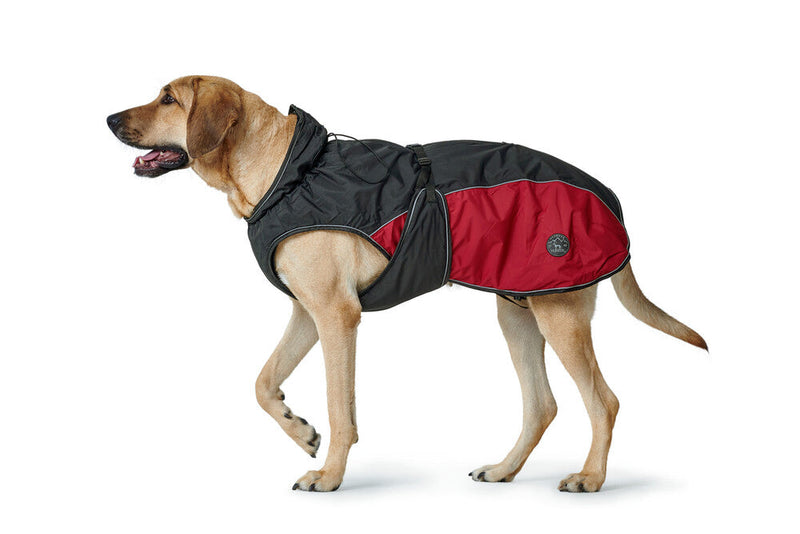 UPPSALA ALLROUNDER dog coat - anthracite/red
