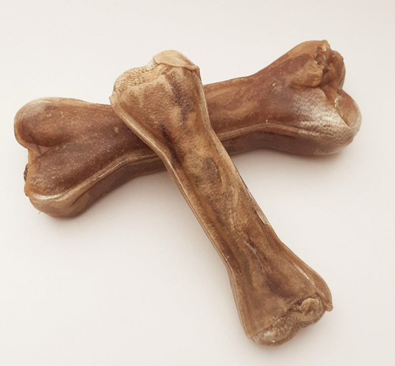 Chewing bone made of goat skin