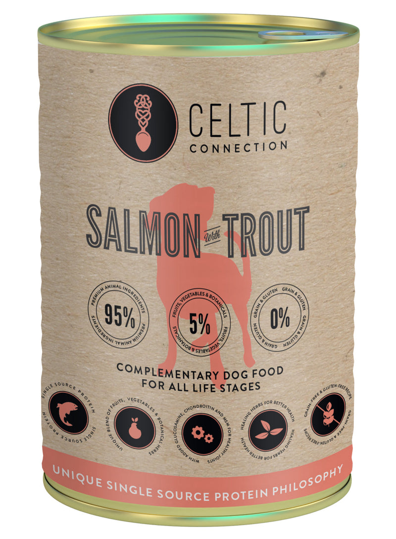 Wet food for dogs - Salmon and trout